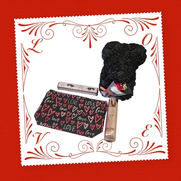 New black rose bear Gift Bundle: The Perfect Way to Say 'I Love You' - Picture 1 of 6